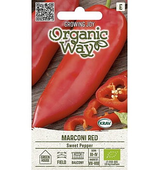 Paprika "Marconi röd" Organic Way