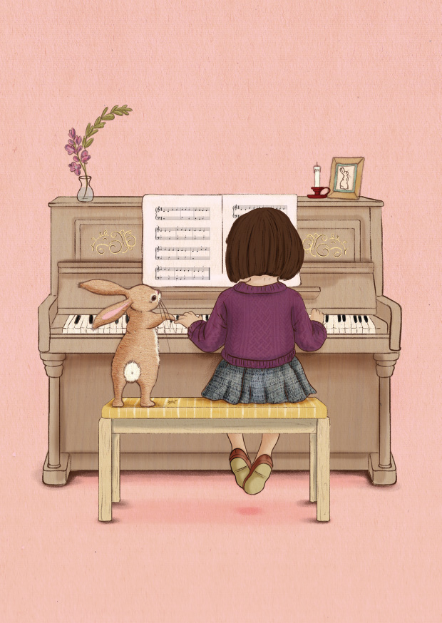 Piano, Postcard