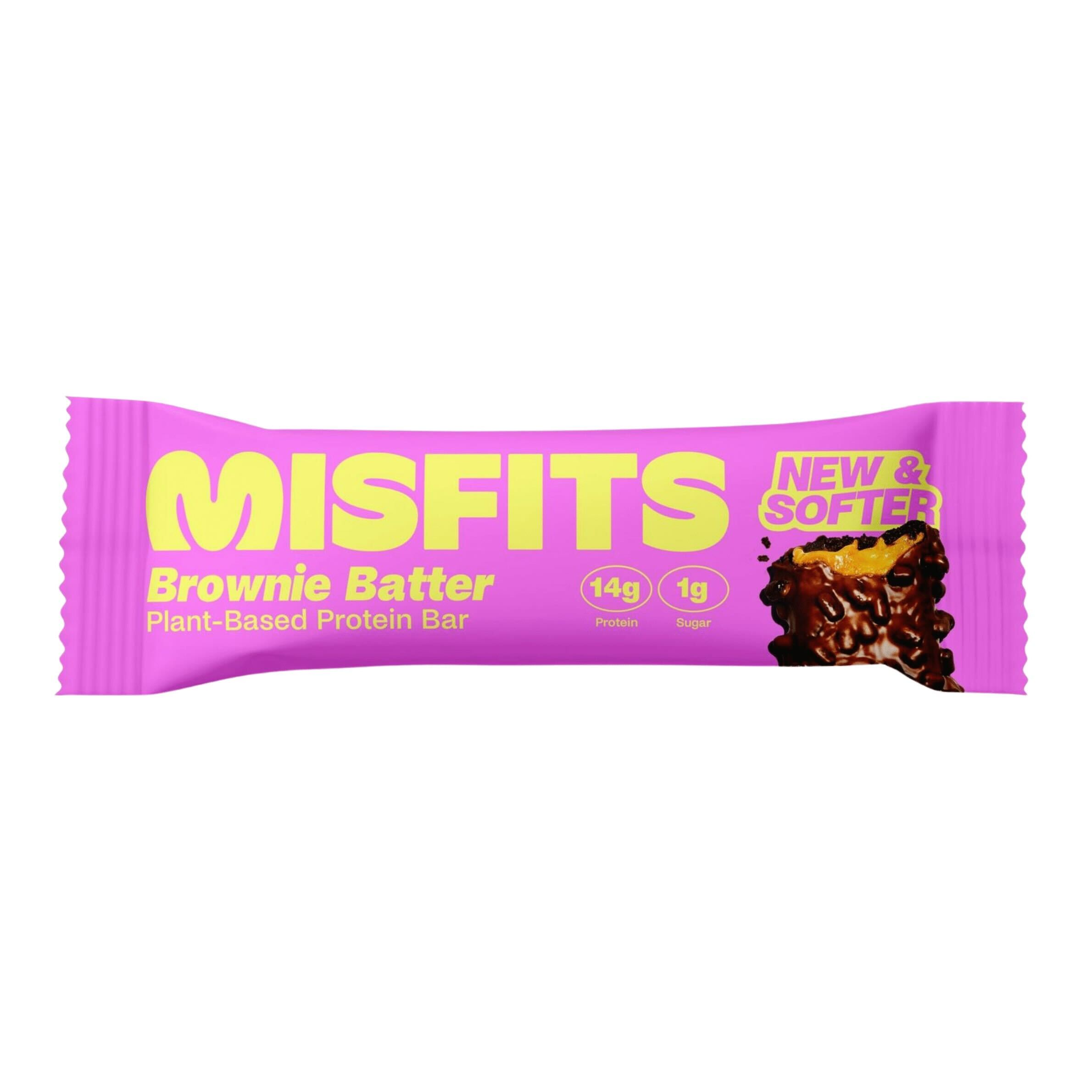 vegansk proteinbar brownie batter misfits