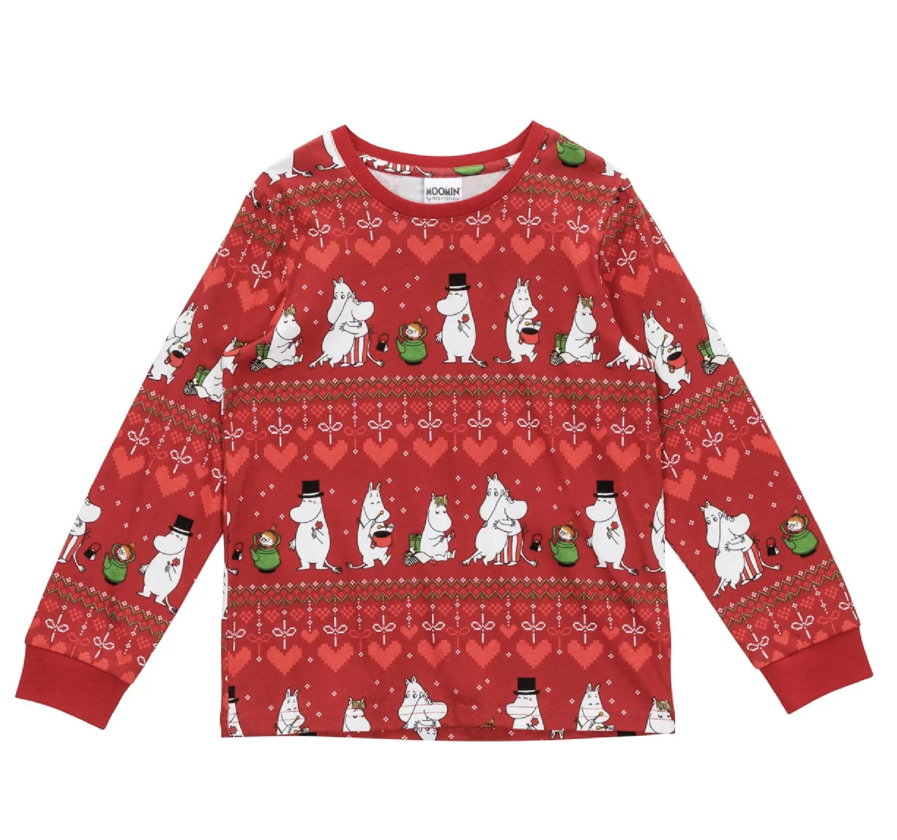 Moomin Children Christmas Pajamas - Winter Heart (Also available for men, women & baby) - 4