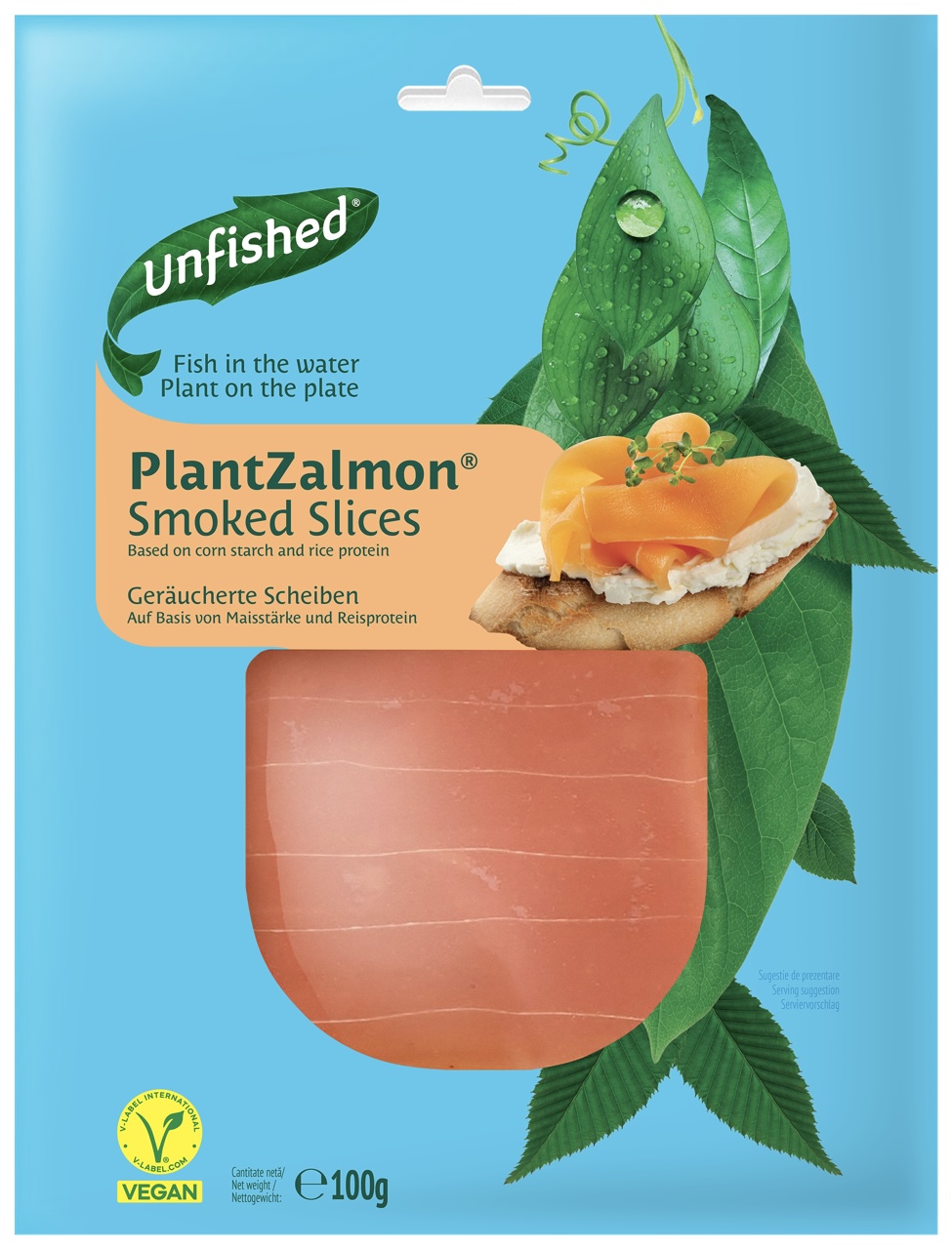 vegansk rökt lax i skivor unfished 100g