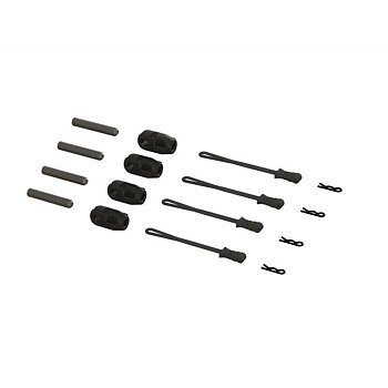 ARRMA Brace Rod Ends with Pins And Retainers (4)