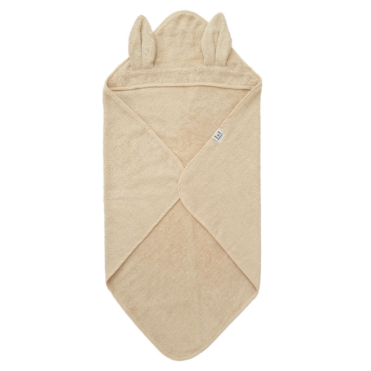 Badcape rabbit sandshell GOTS   - från Summerville Organic