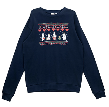 Mumin Vuxen Jultröja (Unisex) - Vinterhjärta (Finns även för barn & bebis)