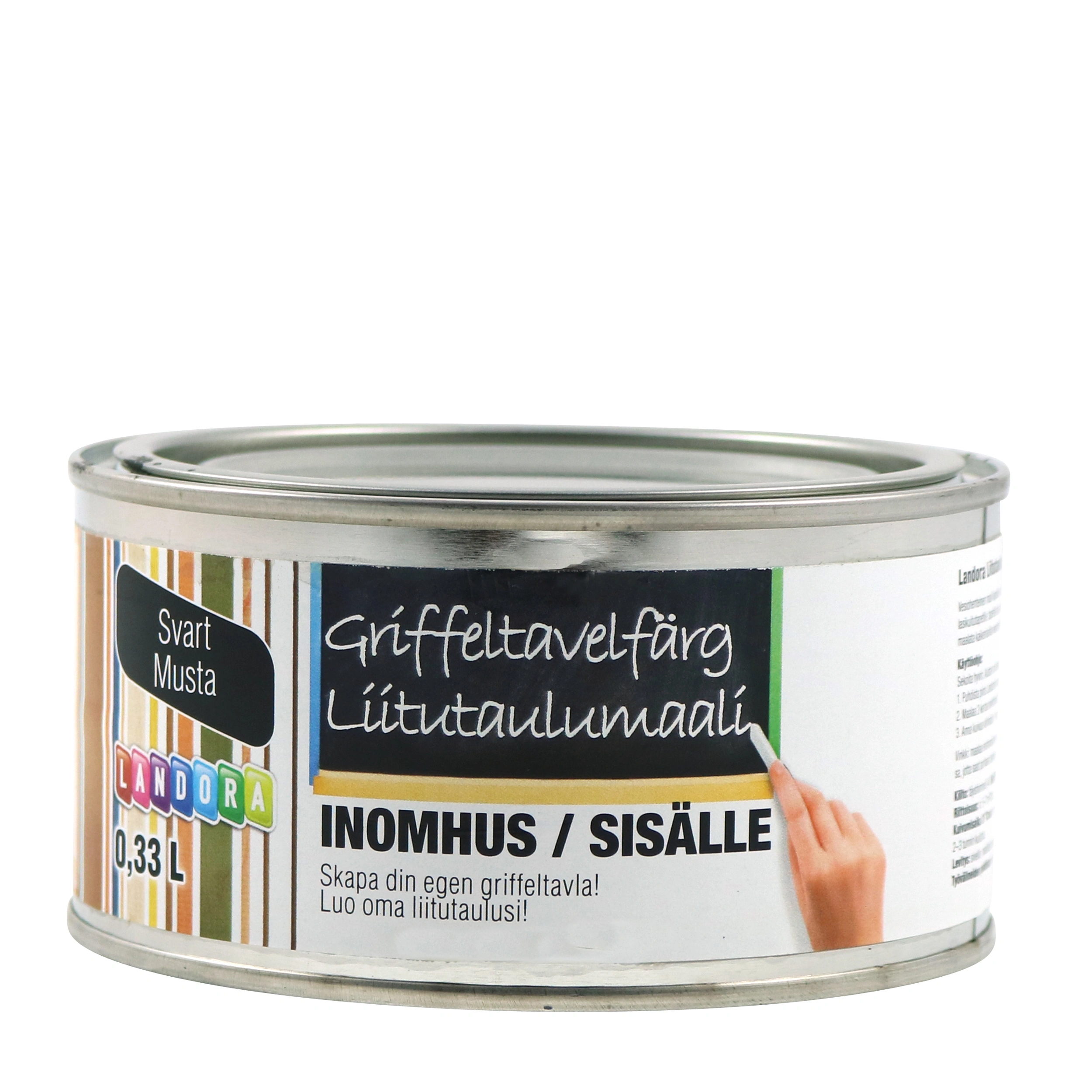Landora griffeltavelfärg svart 0,3L