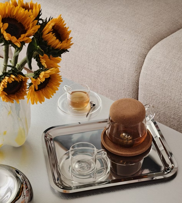 Viva Teapot with cork lid and tea strainer - 3