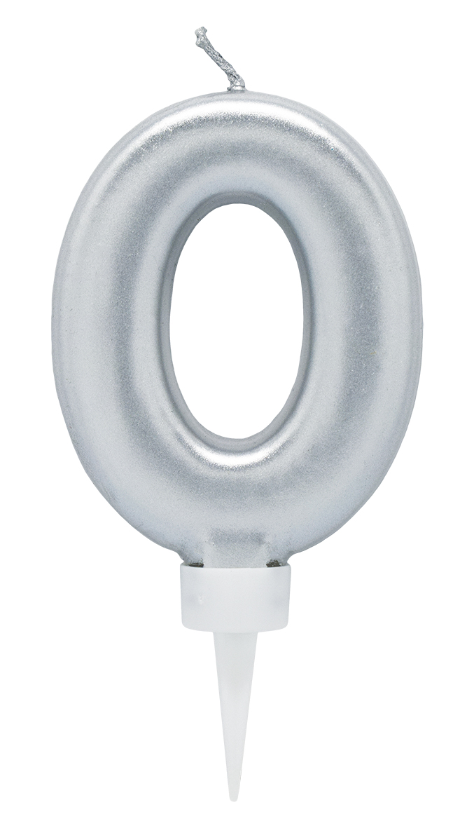 Tårtljus Silver 0