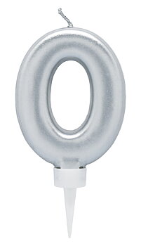 Tårtljus Silver 0