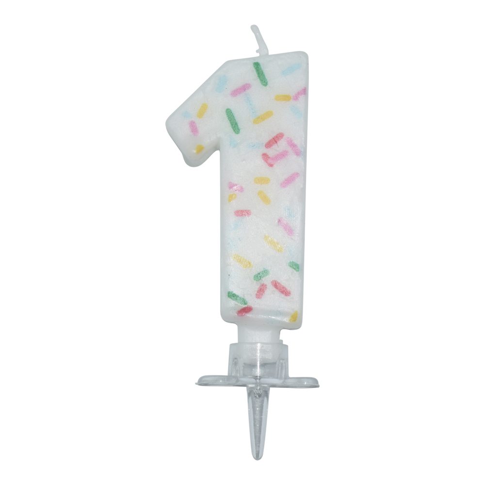 Tårtljus SPRINKLES 1 år - 2
