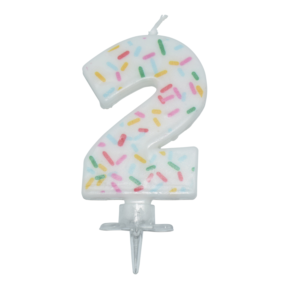 Tårtljus SPRINKLES 2 år - 2