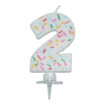 Tårtljus SPRINKLES 2 år