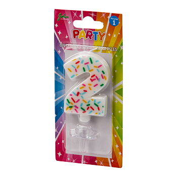 Tårtljus SPRINKLES 2 år