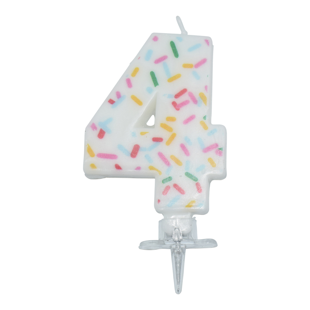Tårtljus SPRINKLES 4 år - 2