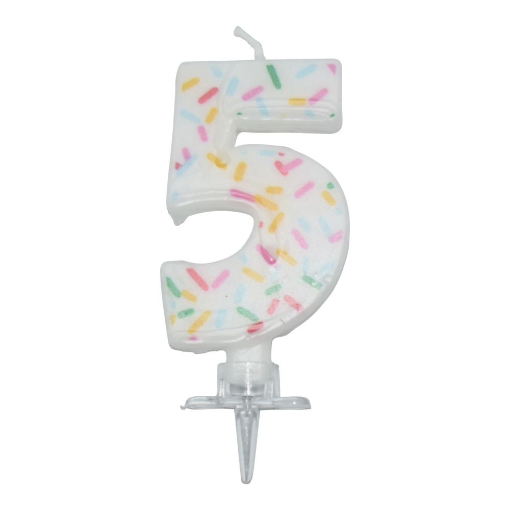 Tårtljus SPRINKLES 5 år - 2