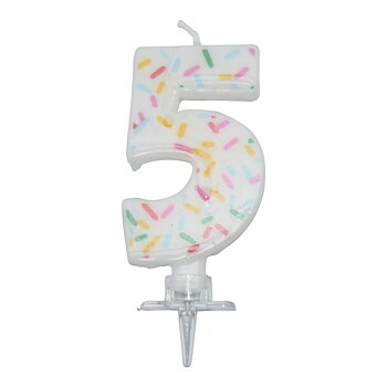 Tårtljus SPRINKLES 5 år