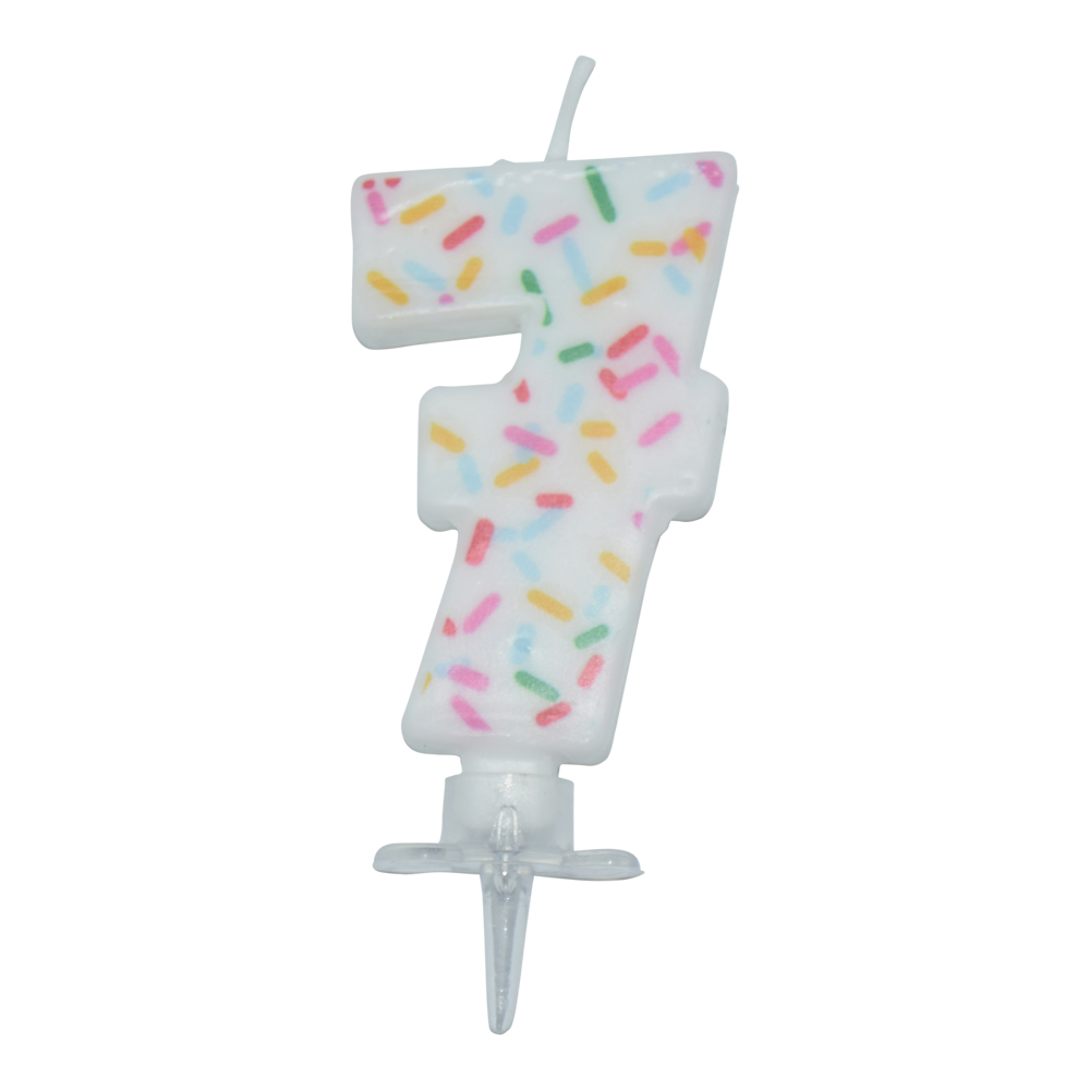 Tårtljus SPRINKLES 7 år - 2