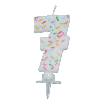 Tårtljus SPRINKLES 7 år