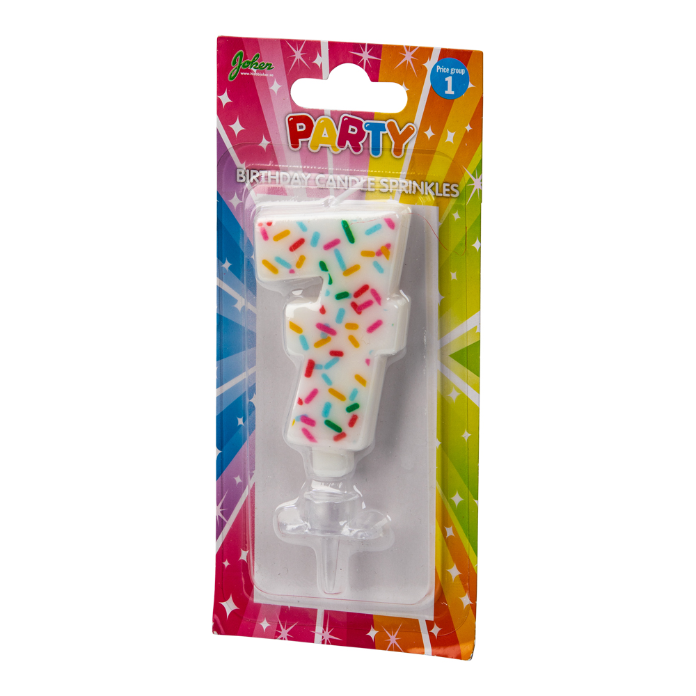 Tårtljus SPRINKLES 7 år