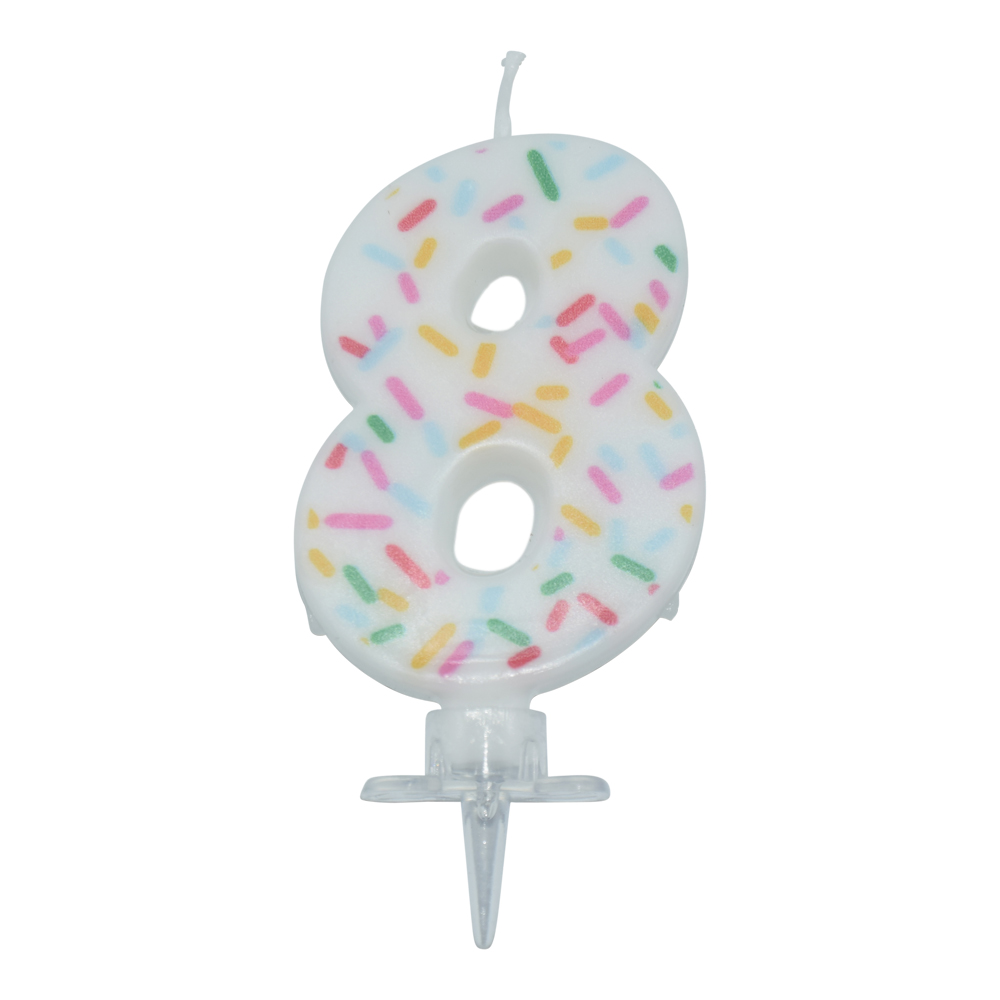 Tårtljus SPRINKLES 8 år - 2