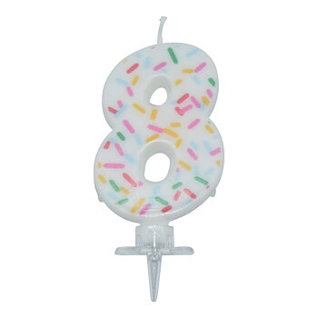 Tårtljus SPRINKLES 8 år