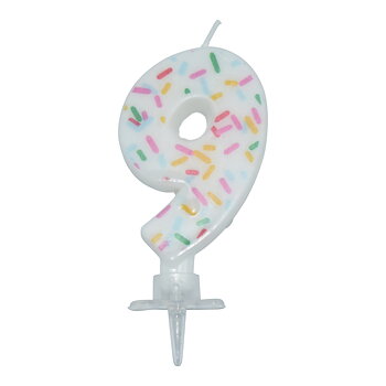 Tårtljus SPRINKLES 9 år
