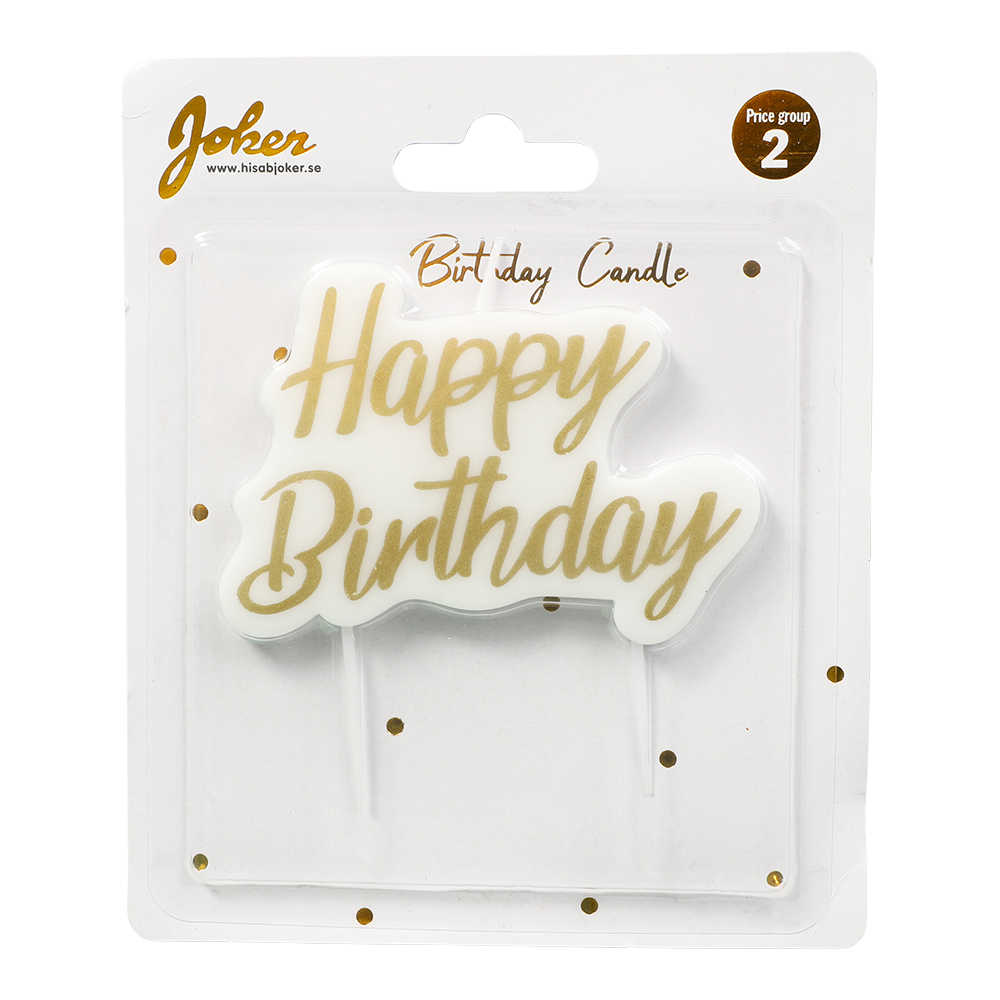 Tårtljus Happy Birthday - 2