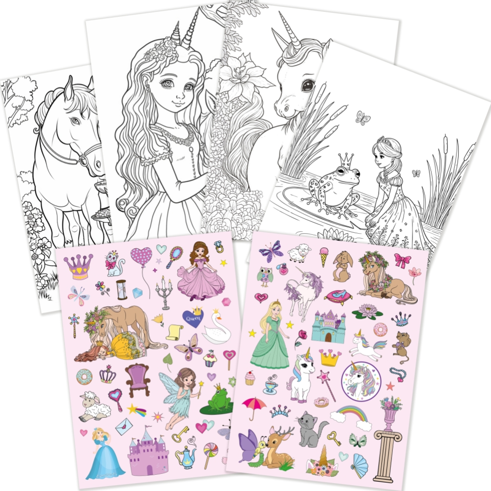 Sense Målarbok Sagovärld M Stickers Fsc® - 2
