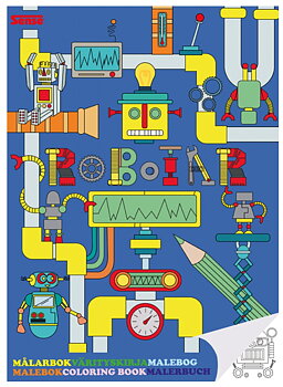 Målarbok Robotar Fsc®