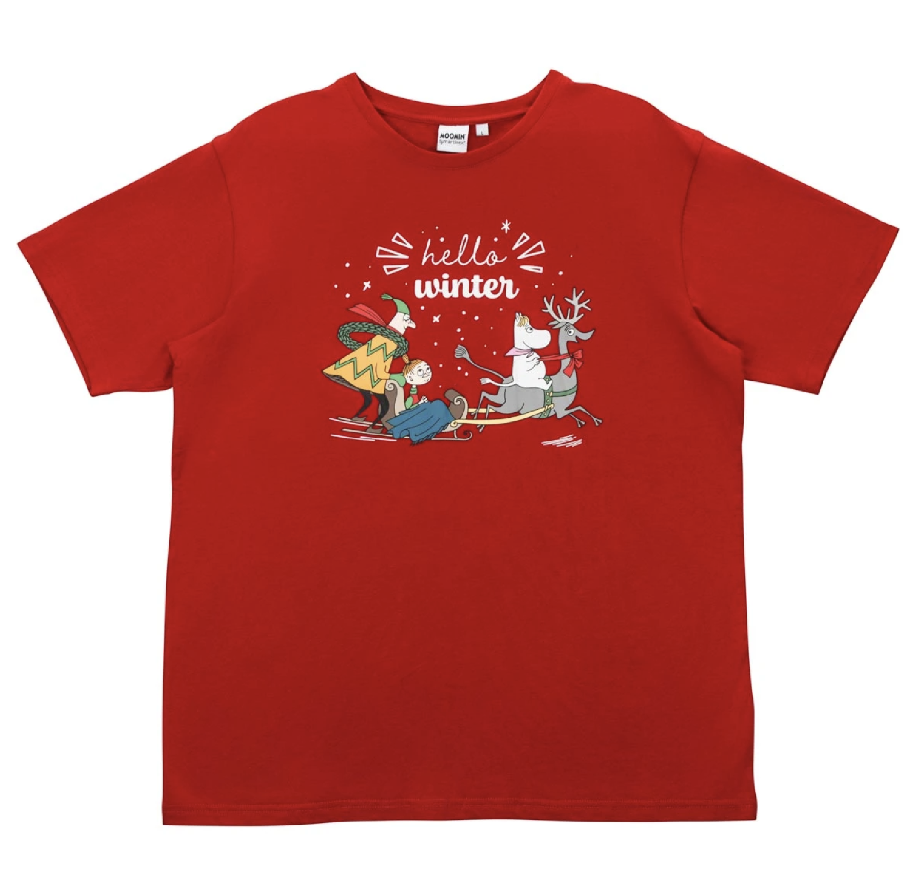 Mumin Vuxen T-shirt (Unisex) - Hello Winter (Finns även för barn)