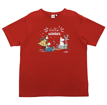 Mumin Vuxen T-shirt (Unisex) - Hello Winter (Finns även för barn)