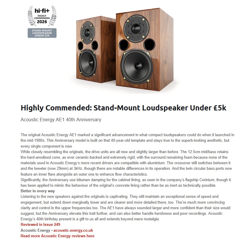 Acoustic Energy AE1 40th Anniversary Edition - 2