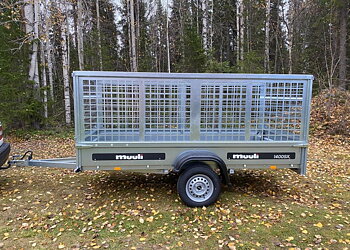 Nätgrindsvagn Muuli 1400SX + Nätgrind/Gallergrind 90cm (EU-Trailer/80 Km/h)