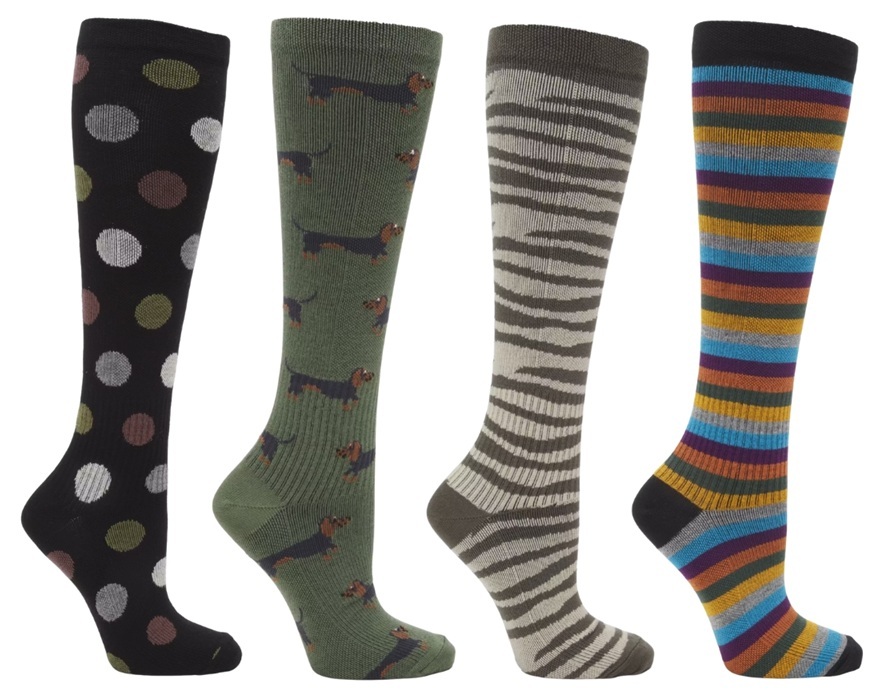 4-pack Zent Stödstrumpor Bambu Mossgrönt