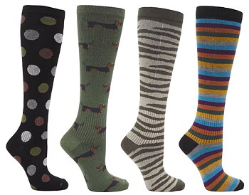 4-pack Zent Support Socks Bamboo Moss Green