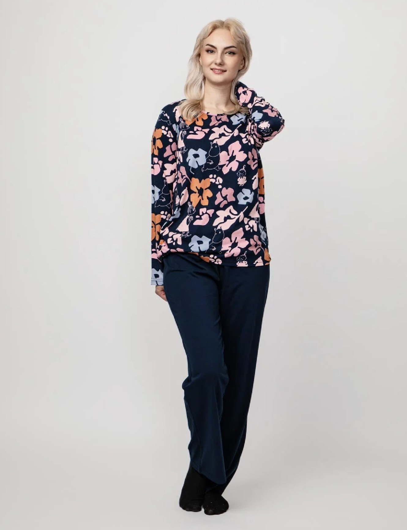 Moomin Women's Pajamas - Calendula dark blue - 2