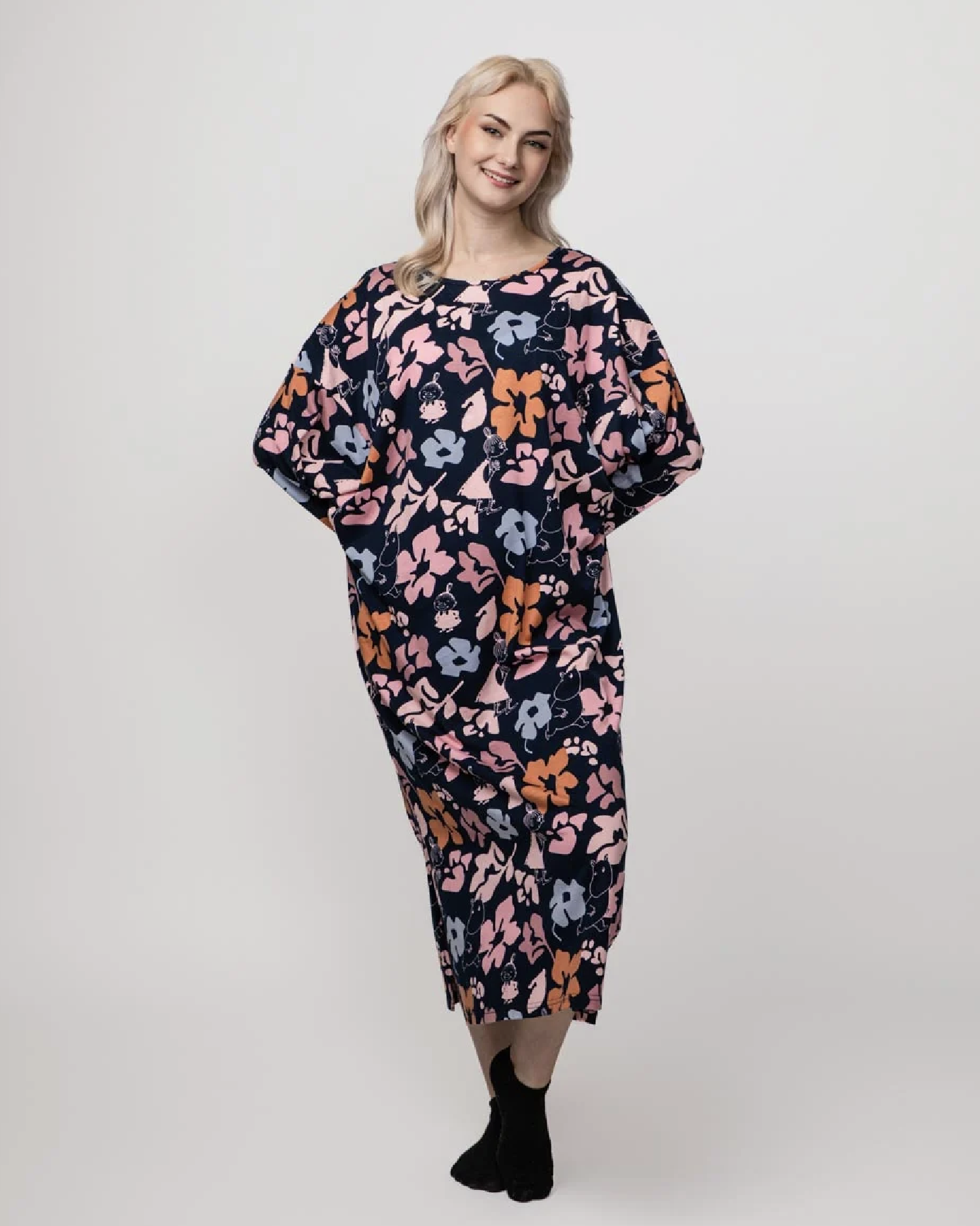Moomin Lady Kaftan - Calendula mörkblå - 2