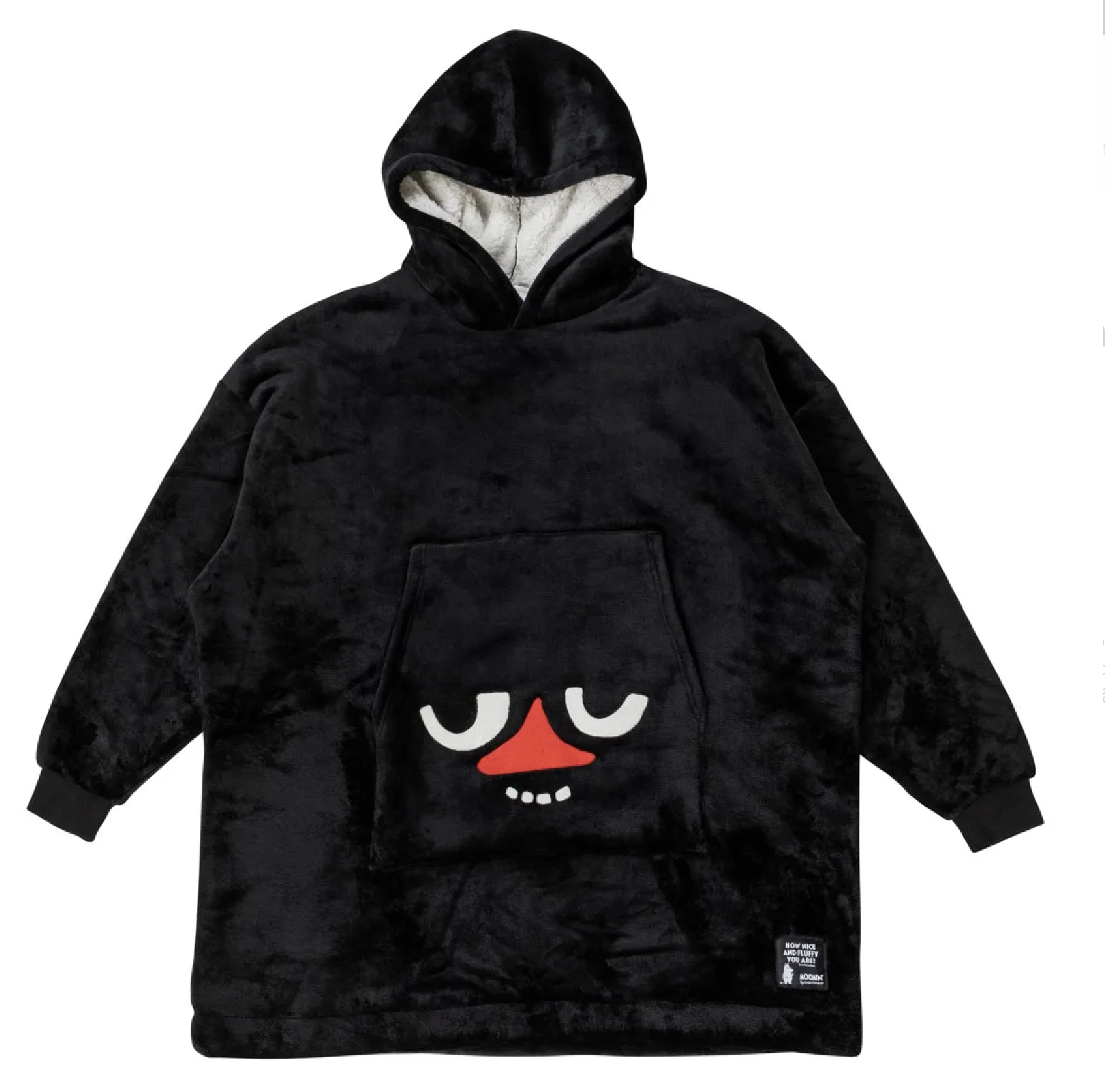 Moomin Adult Giant Hoodie - Stinky black