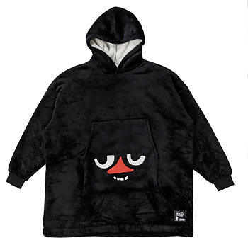 Moomin Adult Giant Hoodie - Stinky black