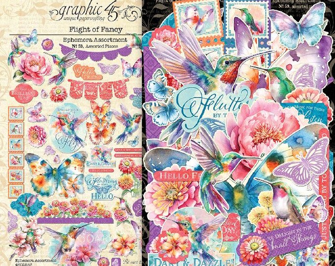 Graphic45 - Flight of Fancy - Ephemera  Assortment