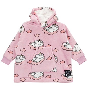 Mumin Barn Jättehoodie - Tupplur rosa