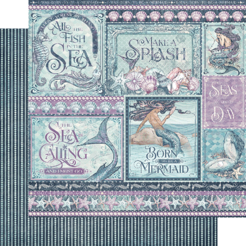  Graphic45 - Make A Splash - Collection Pack 12x12 with Stickers - 9