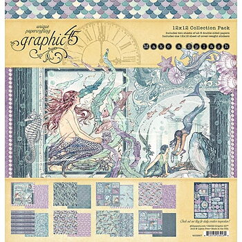  Graphic45 - Make A Splash - Collection Pack 12x12 with Stickers