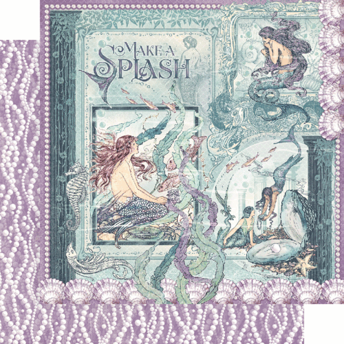  Graphic45 - Make A Splash - Collection Pack 12x12 with Stickers - 10