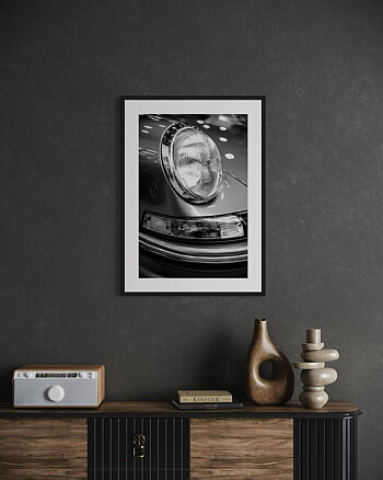 Porsche Headlight - Poster