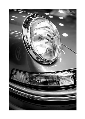 Porsche Headlight - Poster