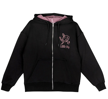 Mumin Dam Vinterhoodie - Lilla My svart