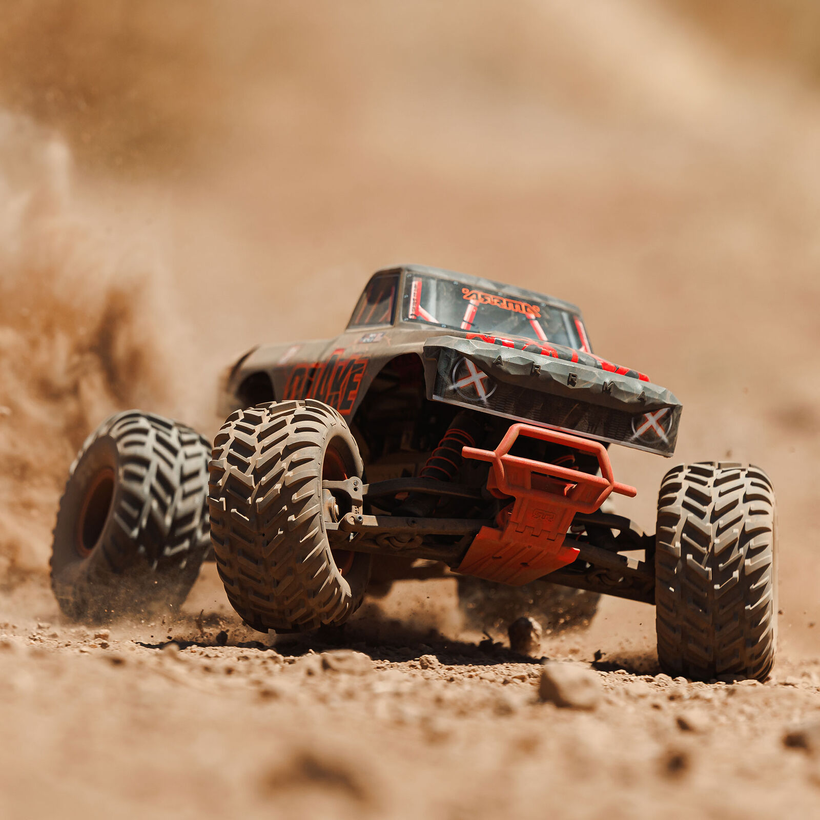 Arrma 1/10 QUAKE 223S DSC 2WD RTR Brushless Monster Truck, Red - 20