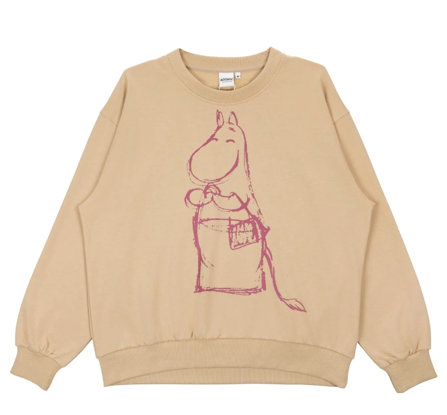 Mumin Dam Collegetröja - Handväska beige