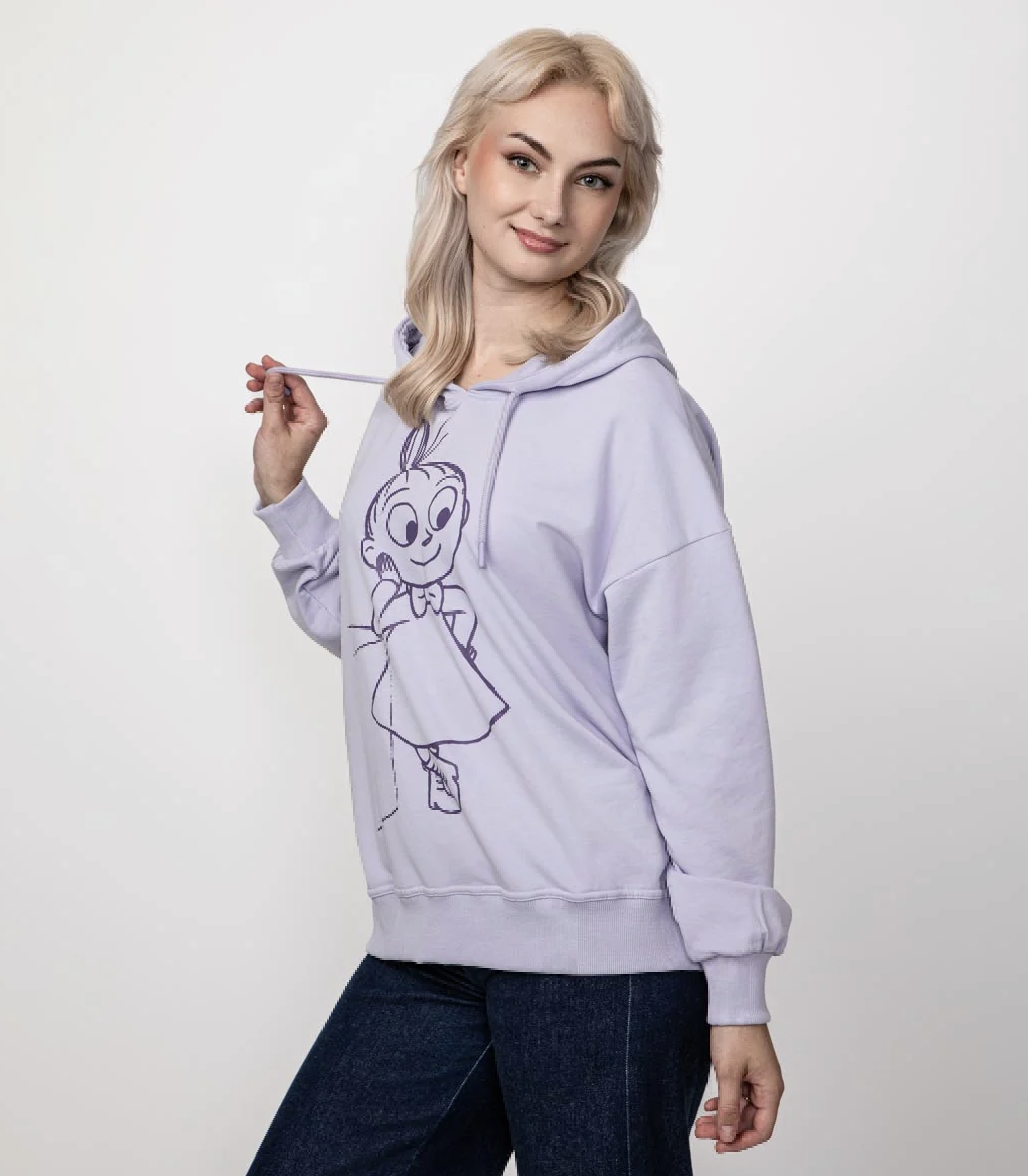 Mumin Dam Huvtröja - Gemytlig lila - 2