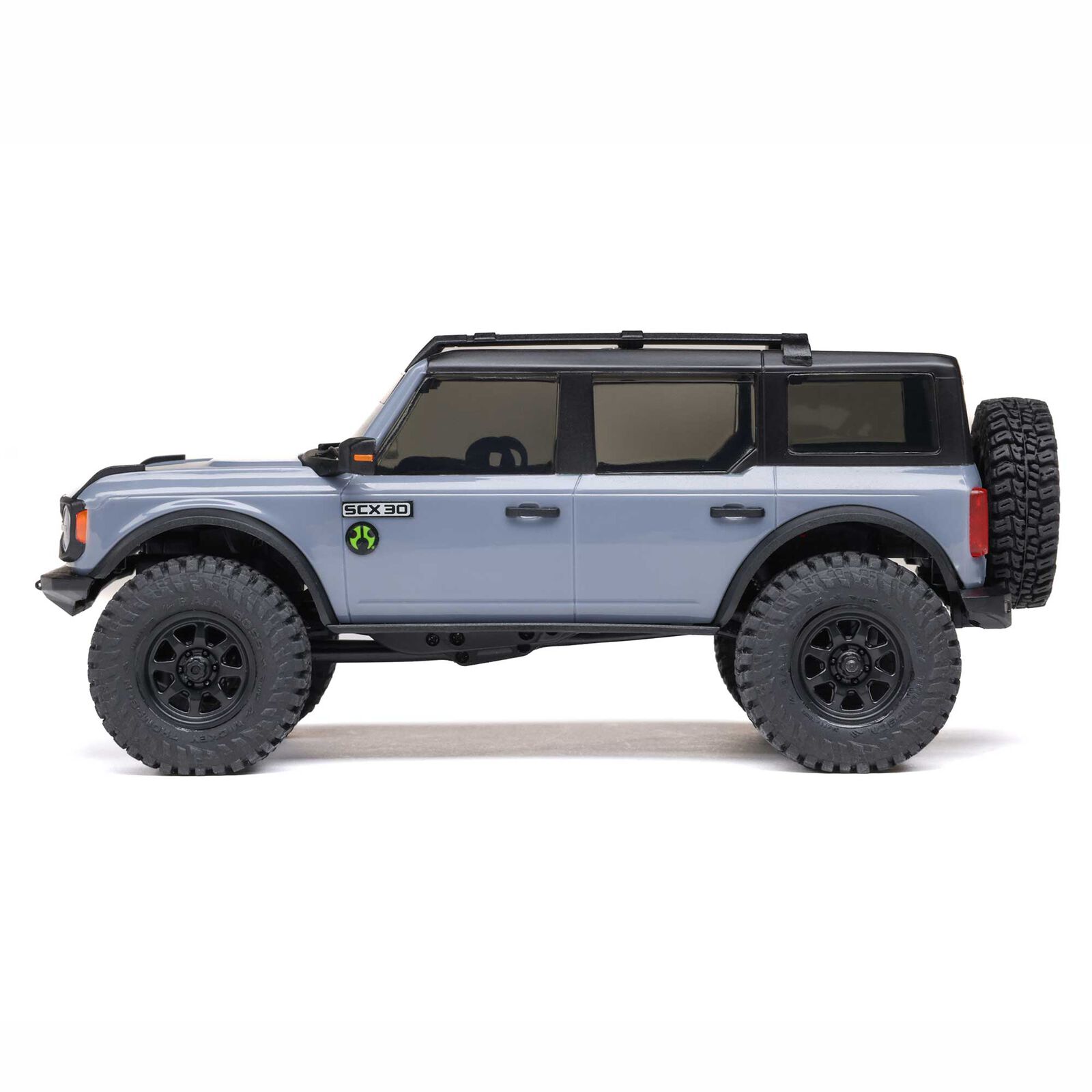 Axial 1/30 SCX30 Ford Bronco 4X4 RTR Brushed Rock Crawler (Battery & Charger Included), Gray - 4